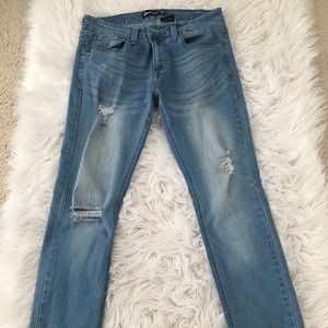 SB Royal Blue Skinny Distressed Jean